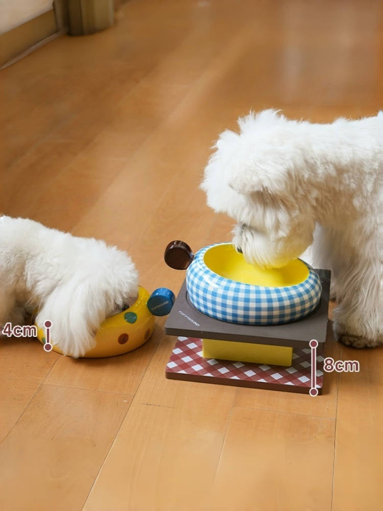 Dopamine Mealtime, Zero Mess: The Playful Tilted Bowl That Looks Like Décor