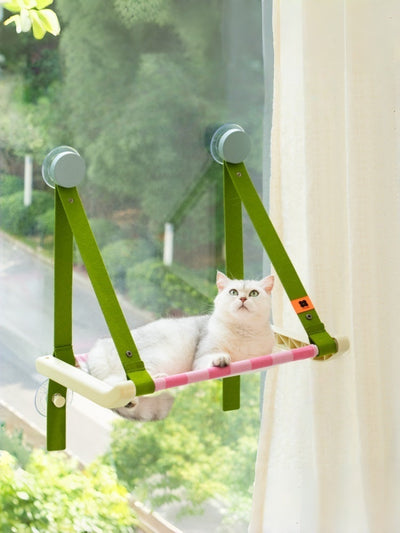 Window Sunbeam, But Make It Dopamine: The Foldable Suction-Cup Cat Hammock Your Cat Will Claim Instantly