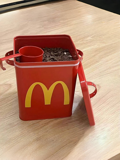 Snack Vault, But Make It Dopamine: The Retro Diner Food Bin That Keeps Kibble Fresh & Your