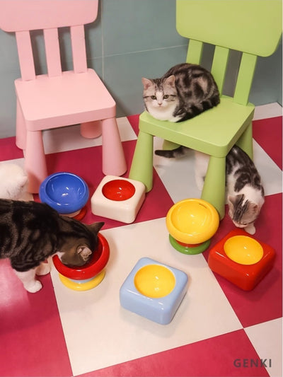 Dopamine Ceramic Cat & Dog Bowls