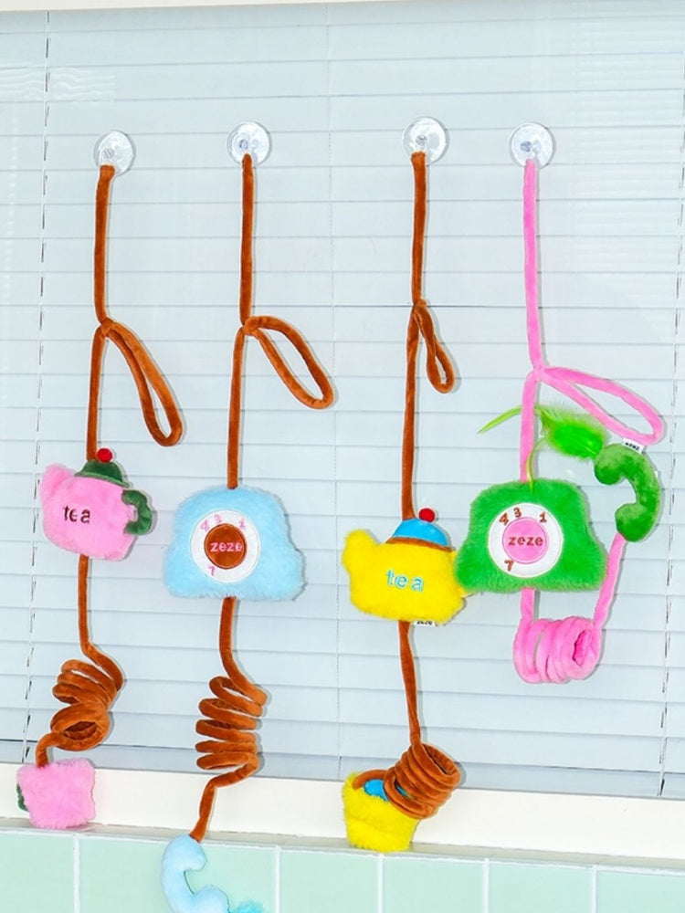 ZEZE Tea Set & Retro Phone Elastic Teaser