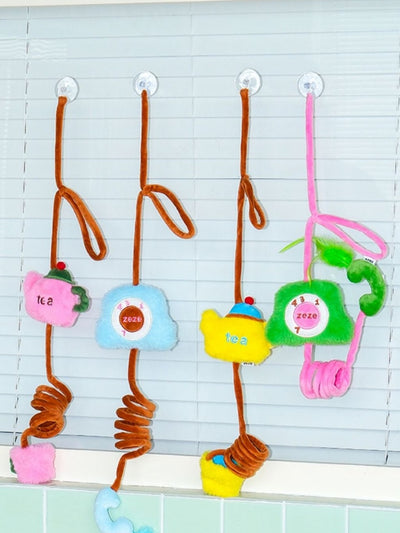 ZEZE Tea Set & Retro Phone Elastic Teaser