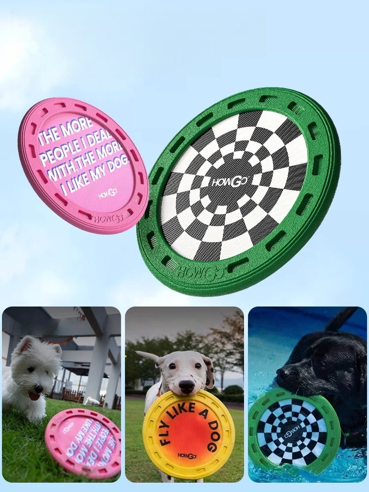 HOWGO Treat-Groove Dog Frisbee