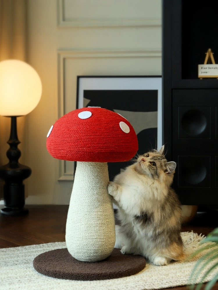 Red Mushroom Sisal Cat Scratcher