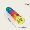 Rainbow Plush Cat Tunnel Toy