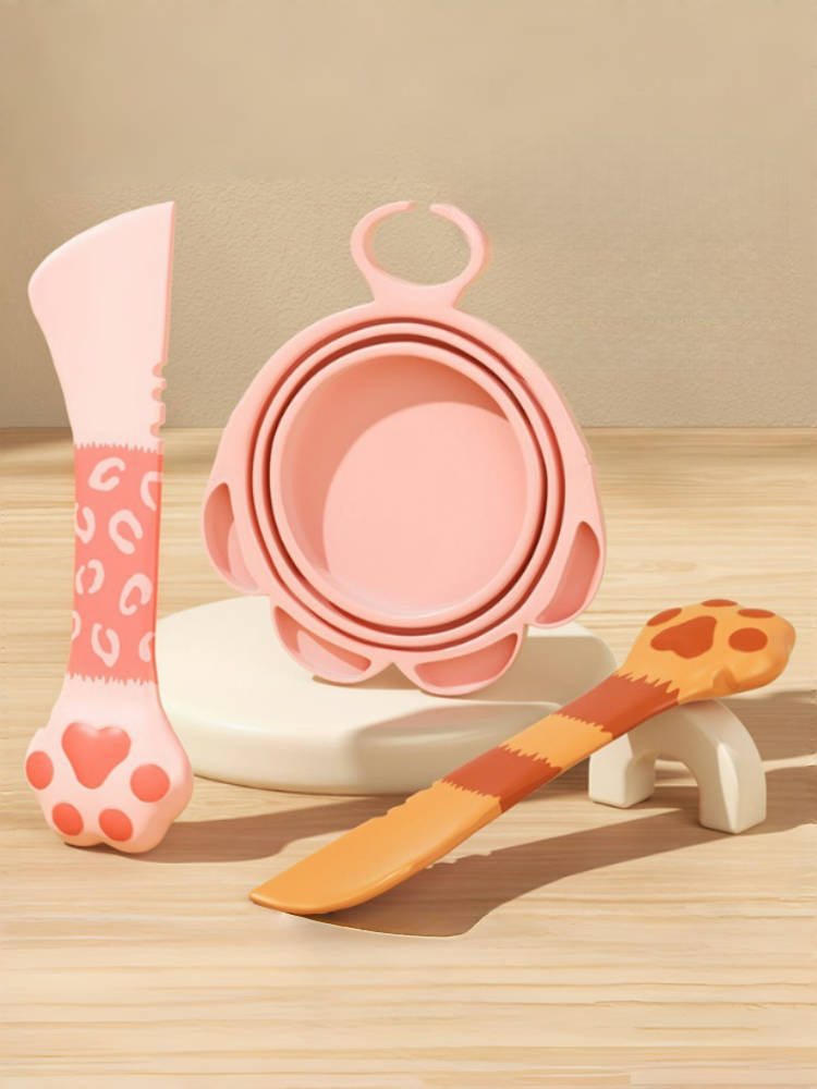 Silicone Cat Can Opener & Preservation Lid Set
