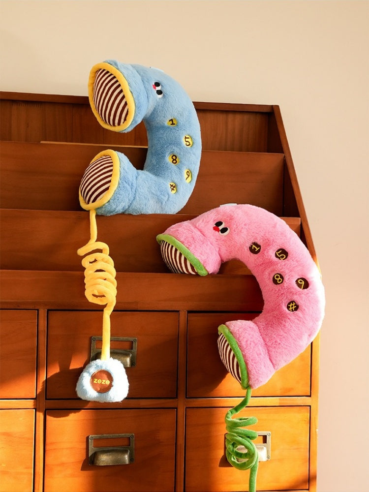 Retro Telephone Pet Pillow Toy
