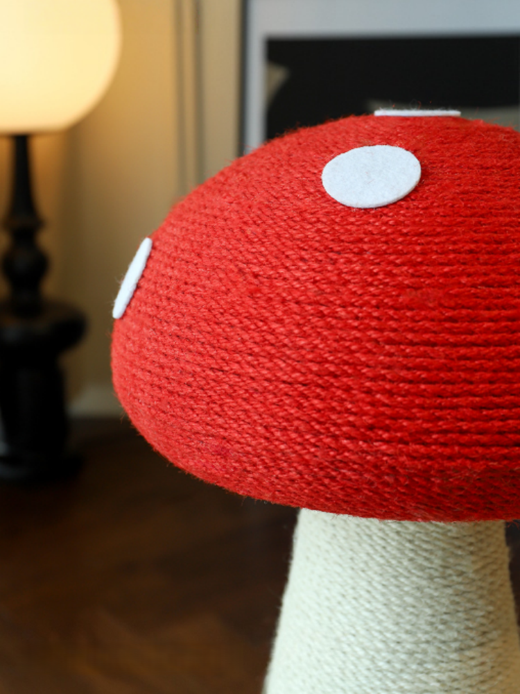 Red Mushroom Sisal Cat Scratcher