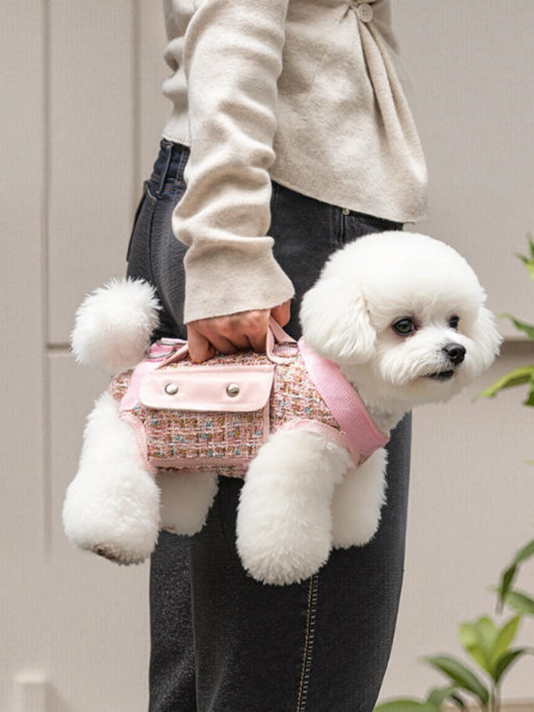 Chic Tweed Pet Sling Carrier