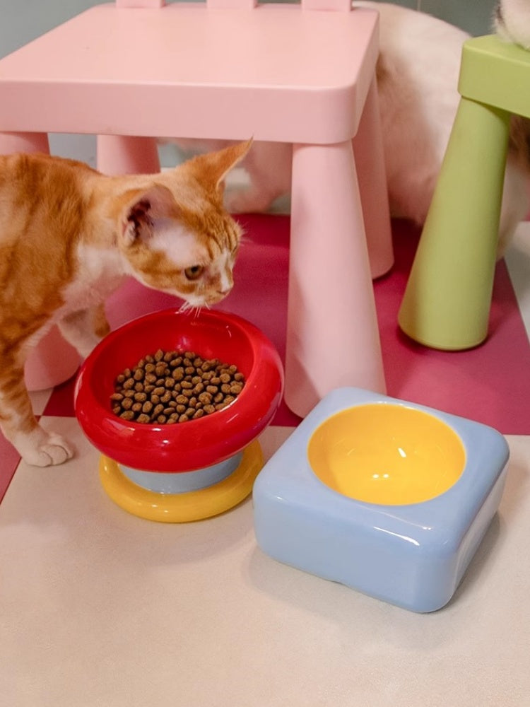 Dopamine Ceramic Cat & Dog Bowls