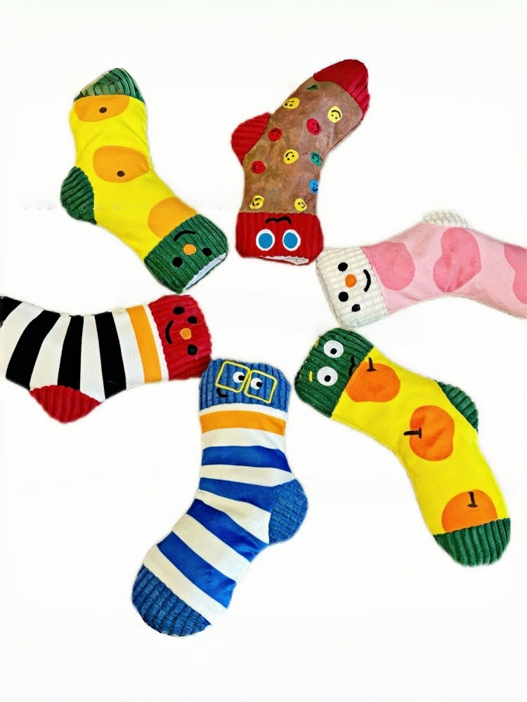 Sock Plush Squeaky Dog Toy