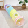 Rainbow Plush Cat Tunnel Toy