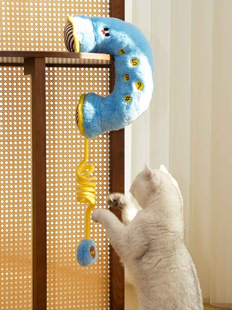 Retro Telephone Pet Pillow Toy