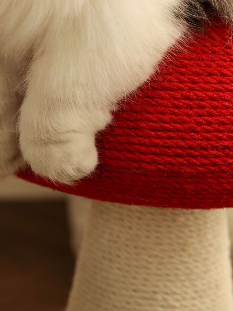 Red Mushroom Sisal Cat Scratcher