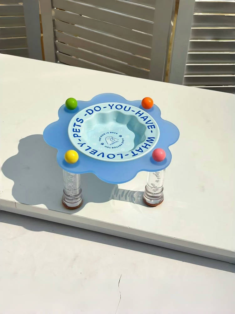 Dopamine Petal Pet Bowl with Acrylic Stand
