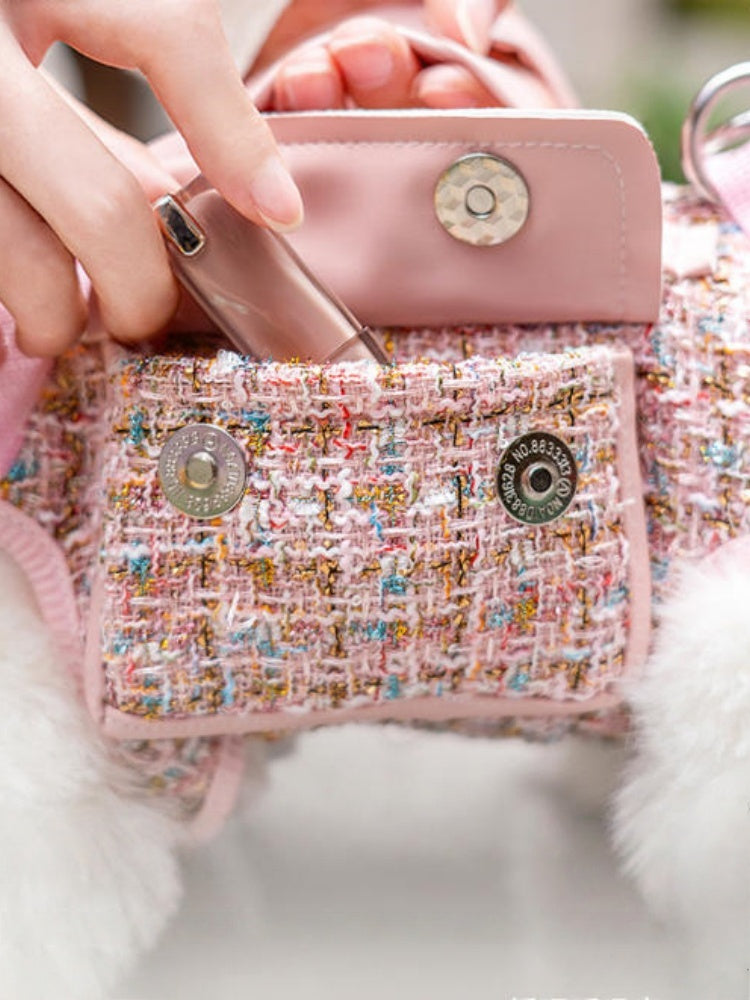 Chic Tweed Pet Sling Carrier