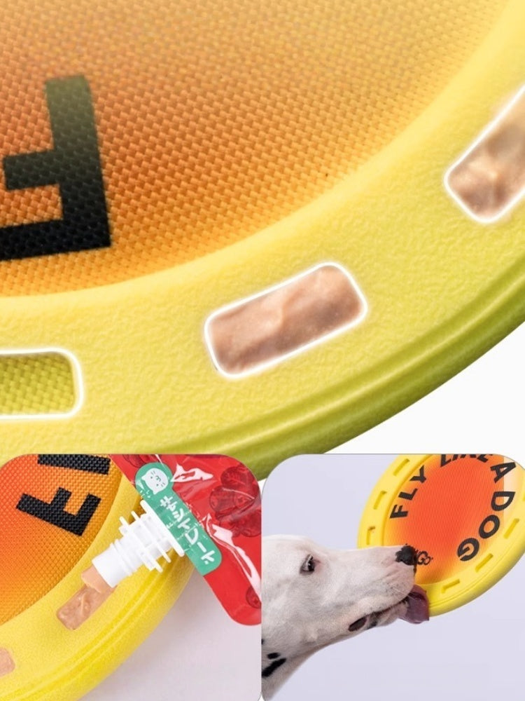 HOWGO Treat-Groove Dog Frisbee