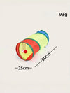 Rainbow Plush Cat Tunnel Toy