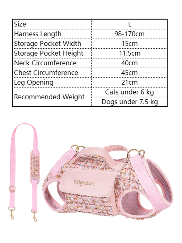 Chic Tweed Pet Sling Carrier