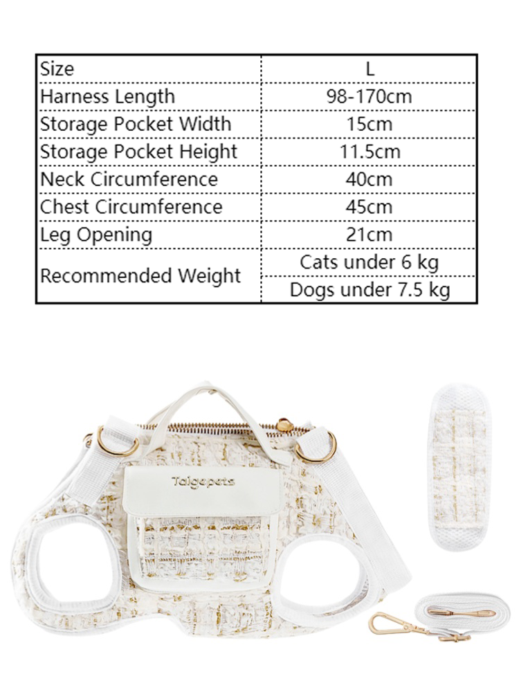 Chic Tweed Pet Sling Carrier