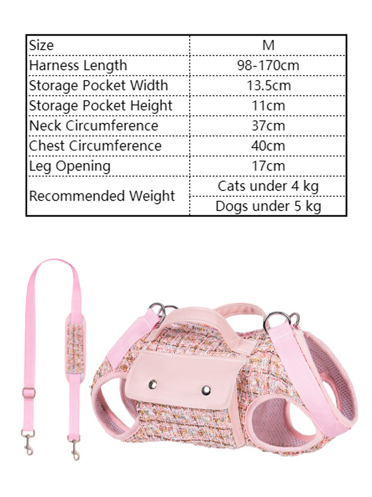 Chic Tweed Pet Sling Carrier