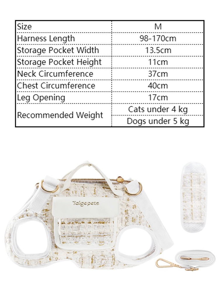 Chic Tweed Pet Sling Carrier