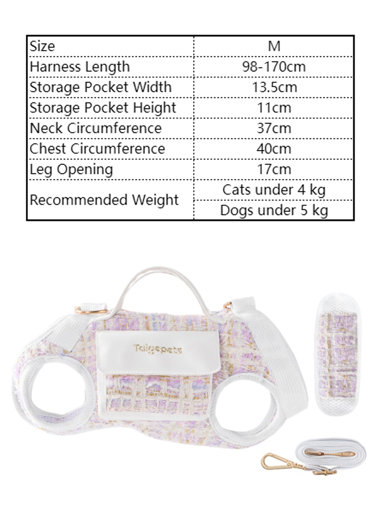 Chic Tweed Pet Sling Carrier