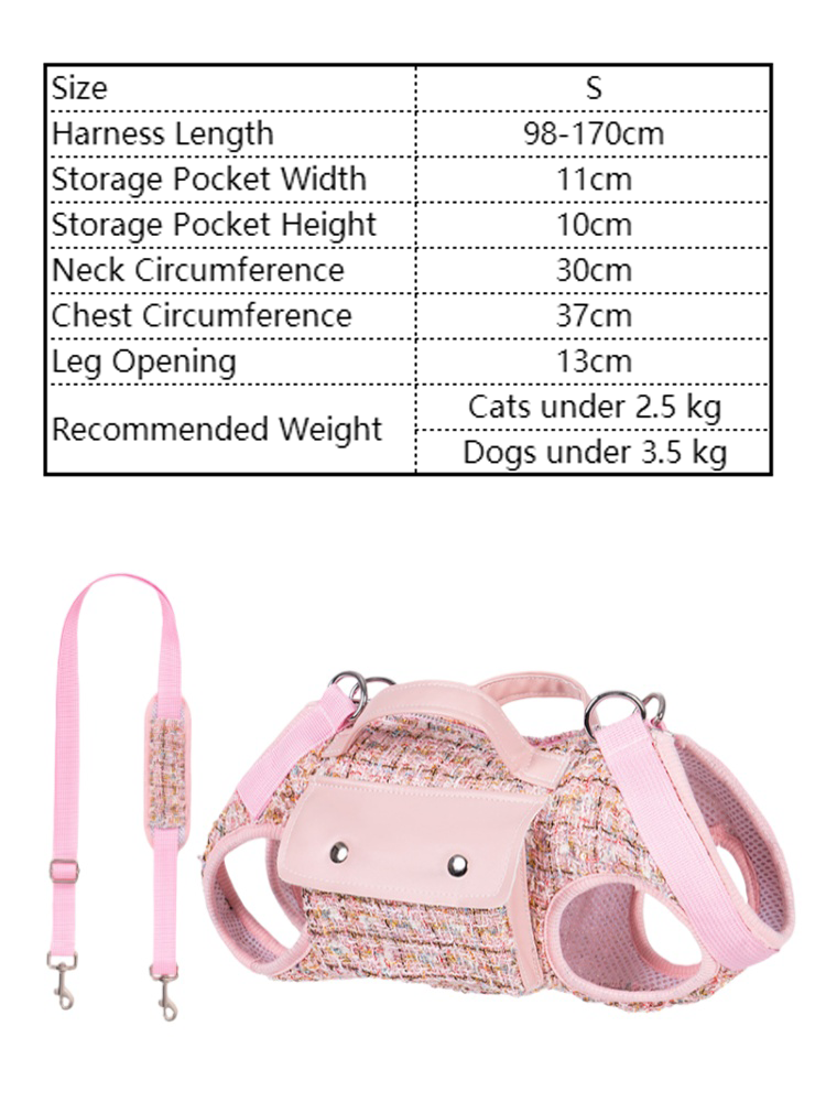 Chic Tweed Pet Sling Carrier