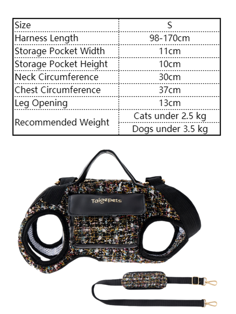 Chic Tweed Pet Sling Carrier