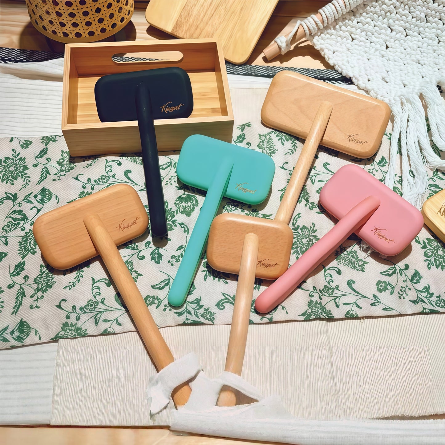 Pro Cushion Pin Brush (Beechwood + 304 Steel Pins)