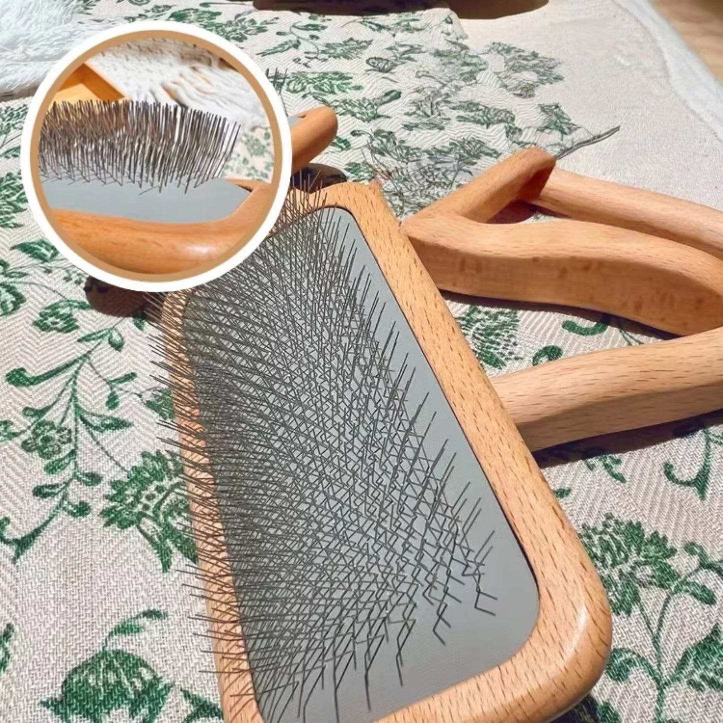 Pro Cushion Pin Brush (Beechwood + 304 Steel Pins)