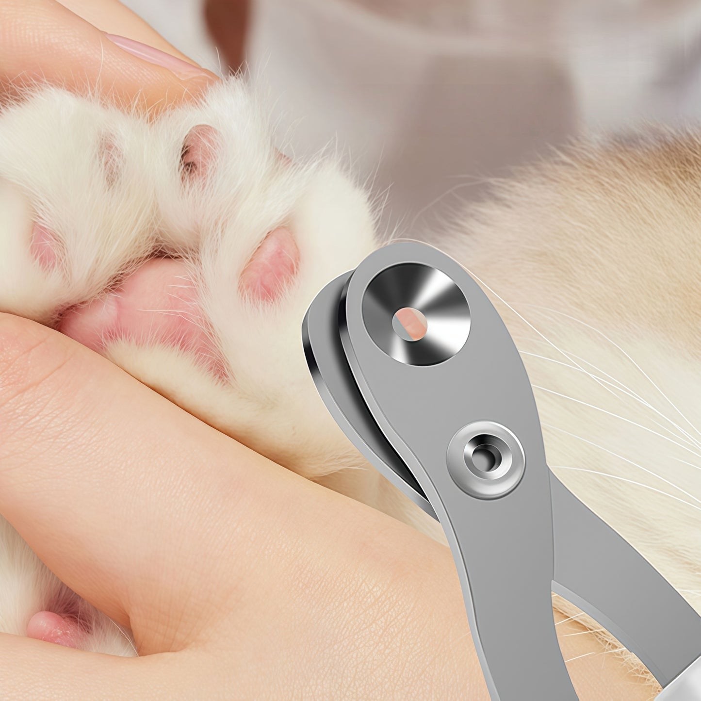 Cat Nail Clippers with Circular Guide Hole