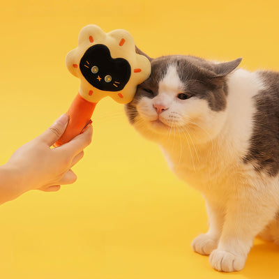 Lucky Bloom Catnip Rattle Wand Toy (Plush + Bell)
