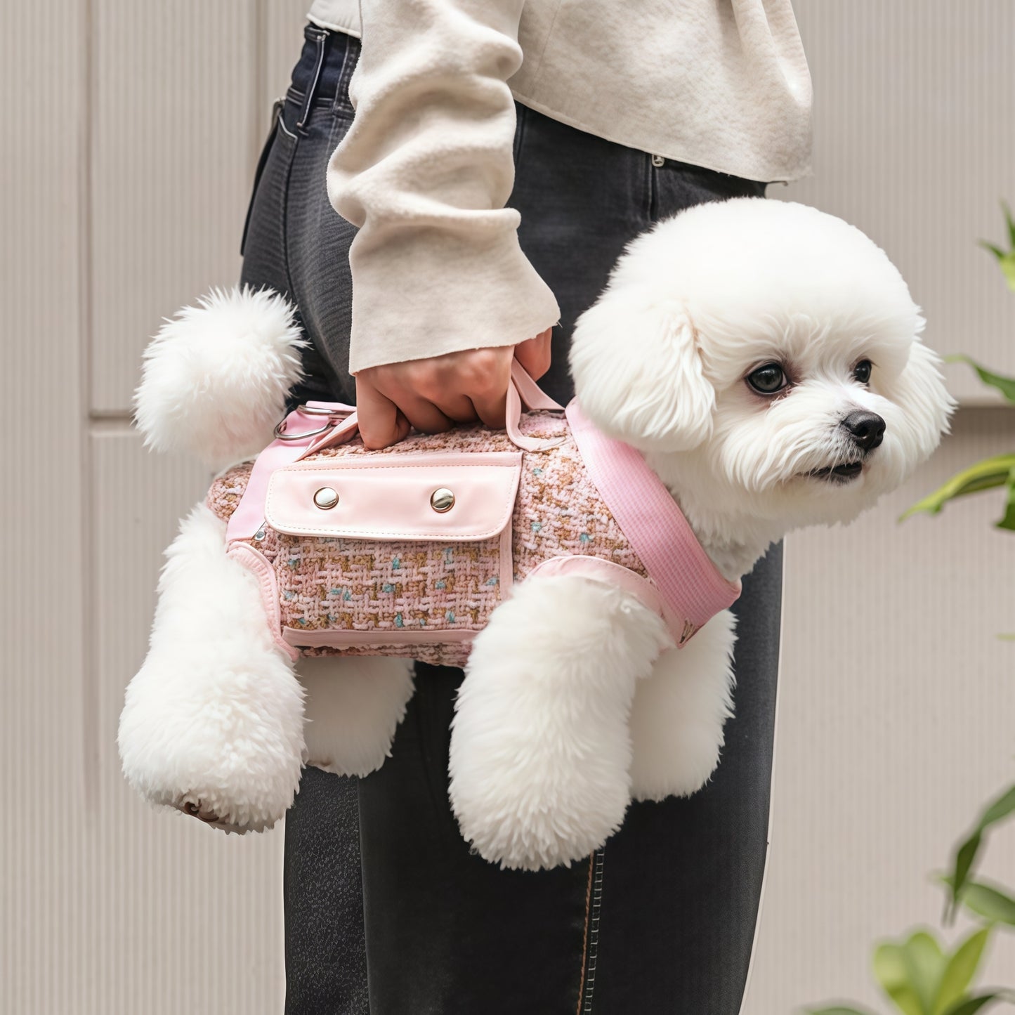Chic Tweed Pet Sling Carrier