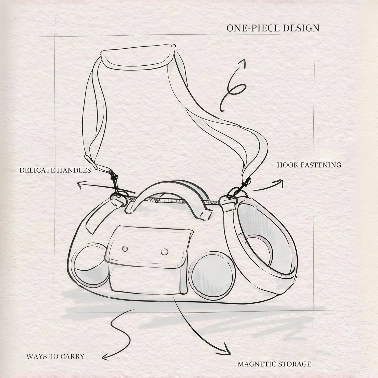 Chic Tweed Pet Sling Carrier