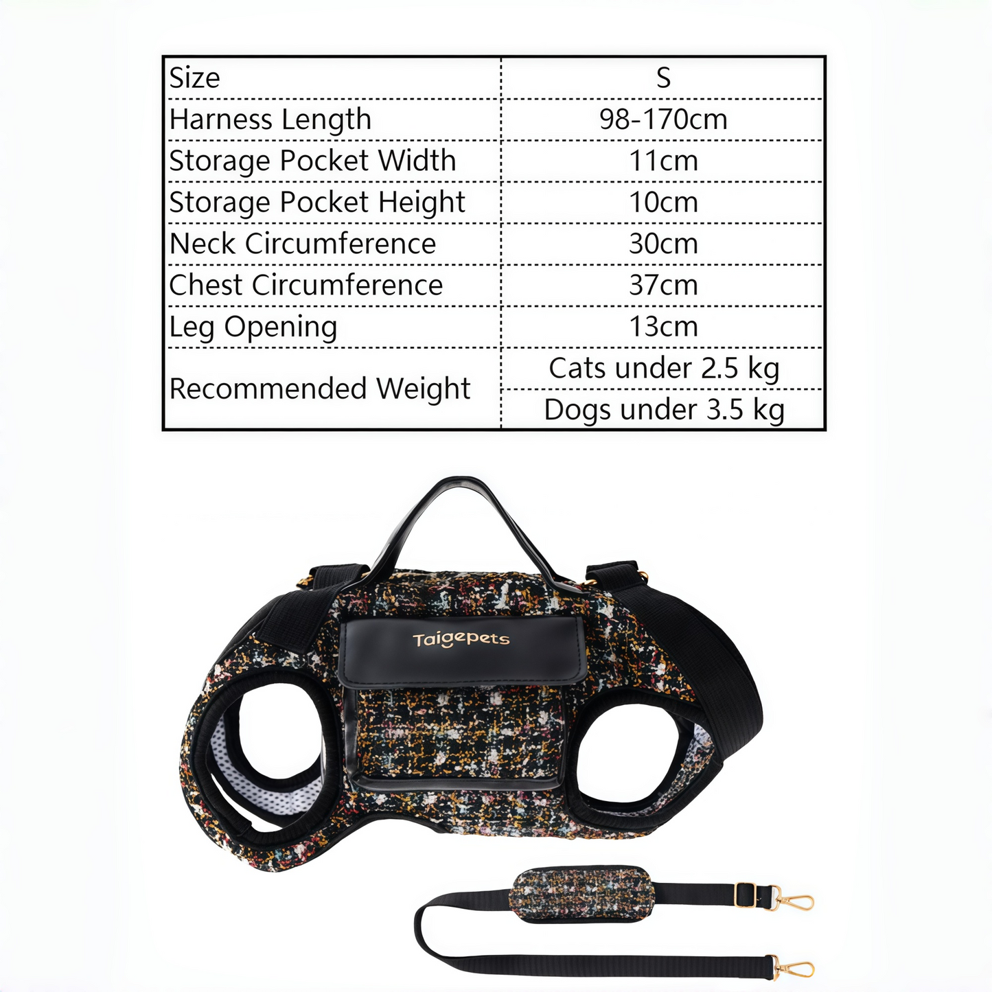 Chic Tweed Pet Sling Carrier