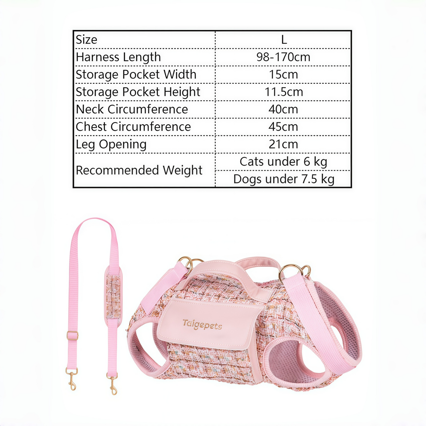 Chic Tweed Pet Sling Carrier