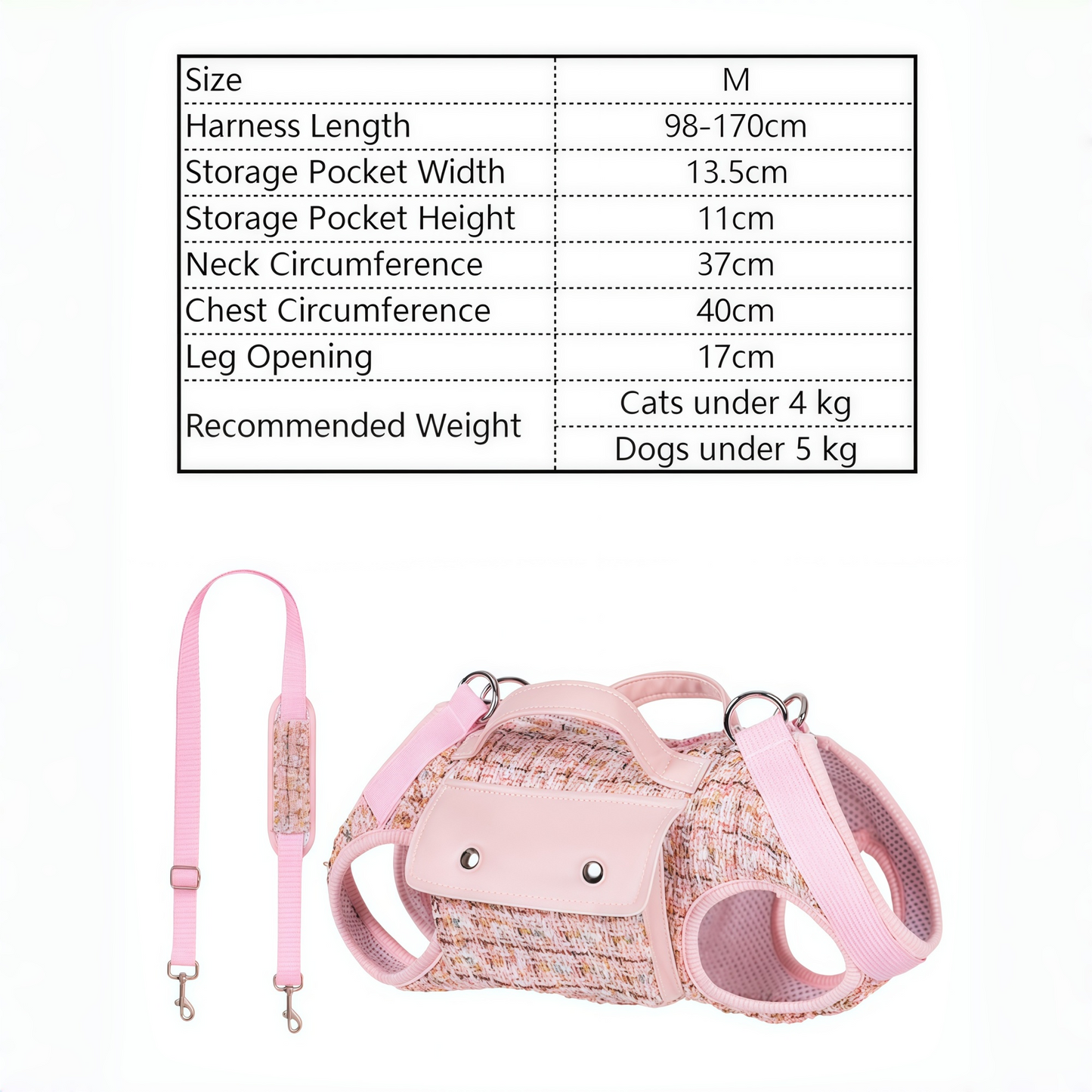 Chic Tweed Pet Sling Carrier