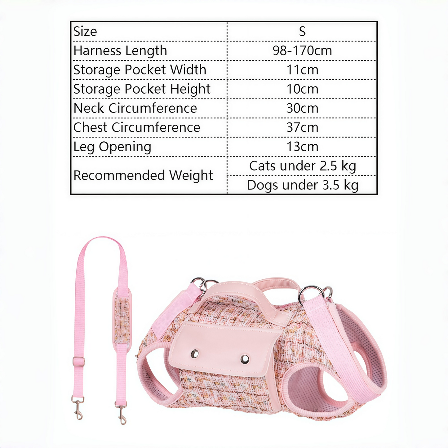 Chic Tweed Pet Sling Carrier