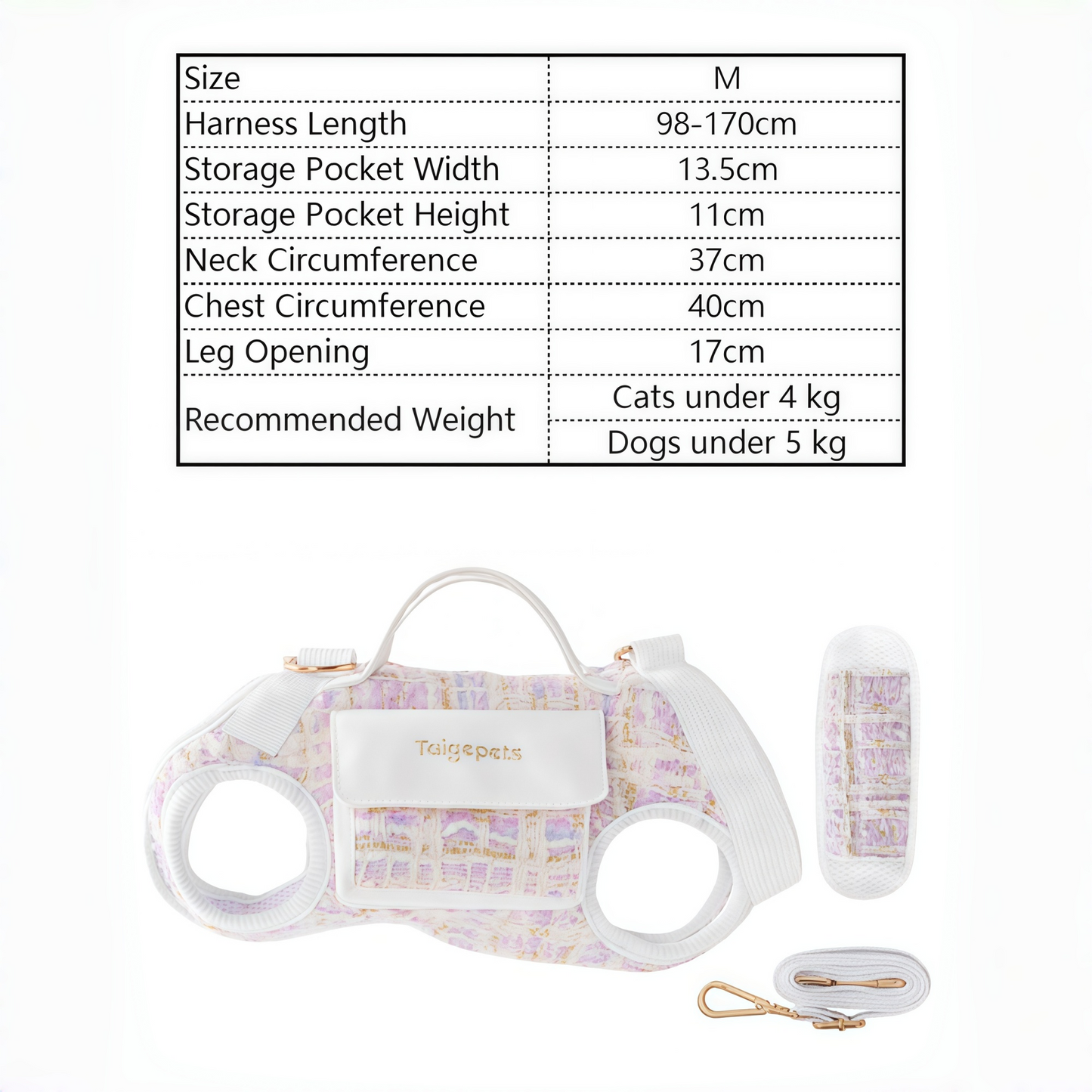 Chic Tweed Pet Sling Carrier