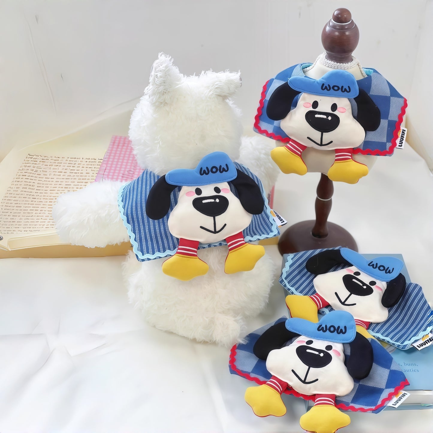 LUUFIFI Denim Pet Bandana Bib Scarf