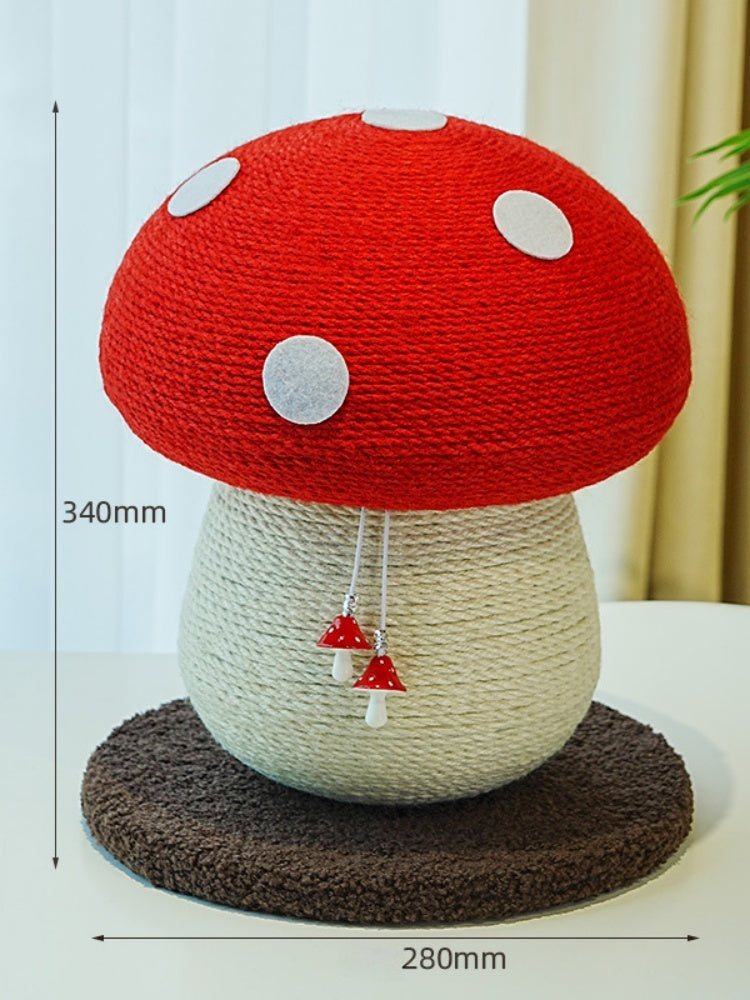 Red Mushroom Sisal Cat Scratcher