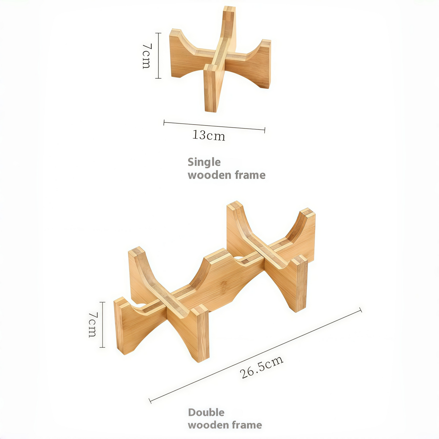 Elevated Porcelain Pet Bowl with Removable Wooden Stand