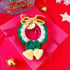 Handwoven Holiday Pet Collar Bib