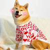 LUUFIFI Heart Letter Knit Pet Sweater