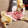LUUFIFI Heart Letter Knit Pet Sweater