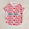 LUUFIFI Heart Letter Knit Pet Sweater