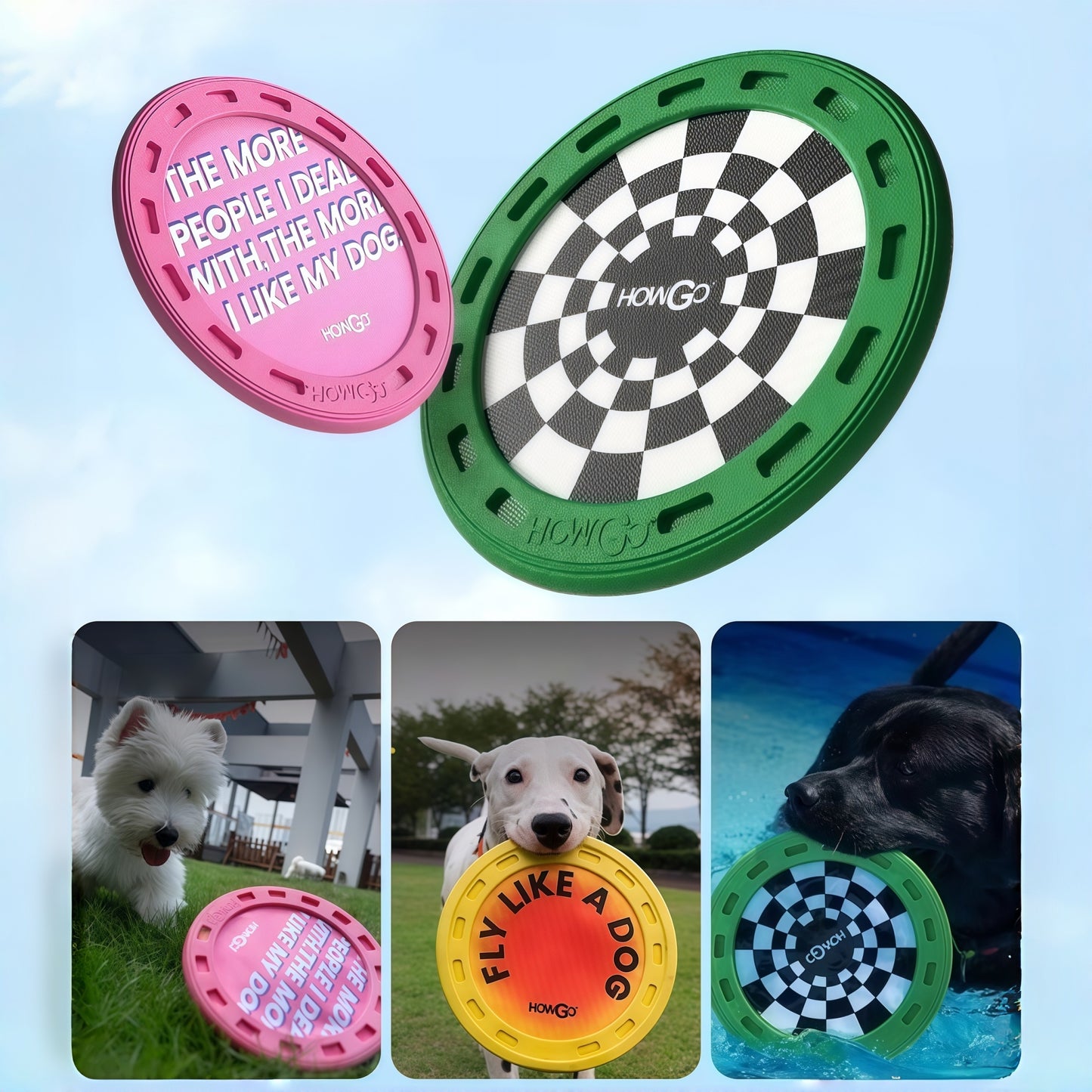 Treat-Groove Dog Frisbee