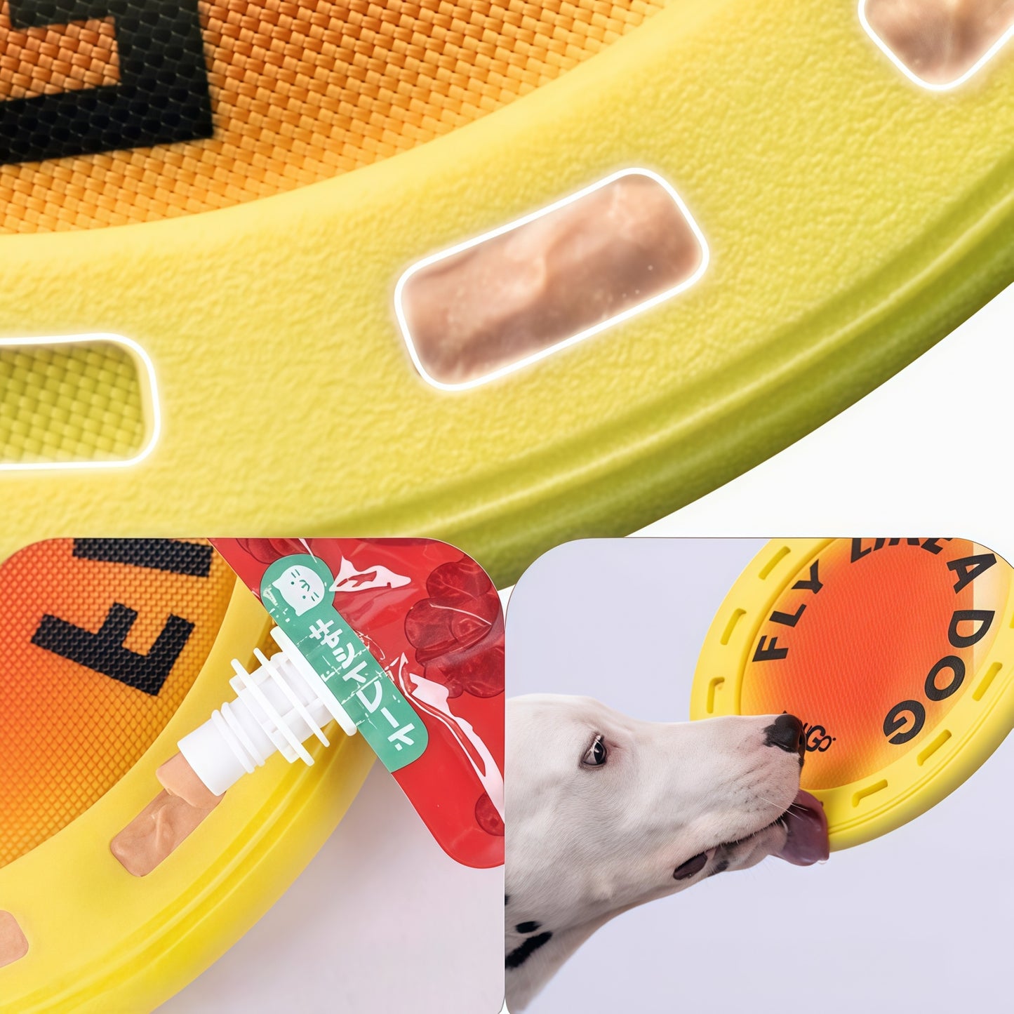 Treat-Groove Dog Frisbee