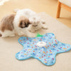 Interactive Hunting Cat Toy – Self-Play Covered Spinner with Wand